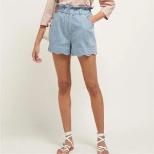 Sea Dakota Scalloped Denim Shorts